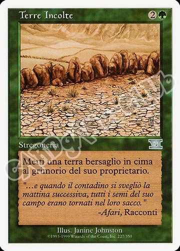 227 / 350 Terre Incolte non comune (IT) -NEAR MINT-