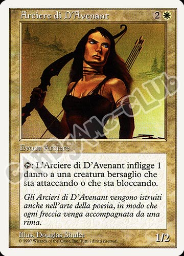 Arciere D'Avenant comune (IT) -NEAR MINT-