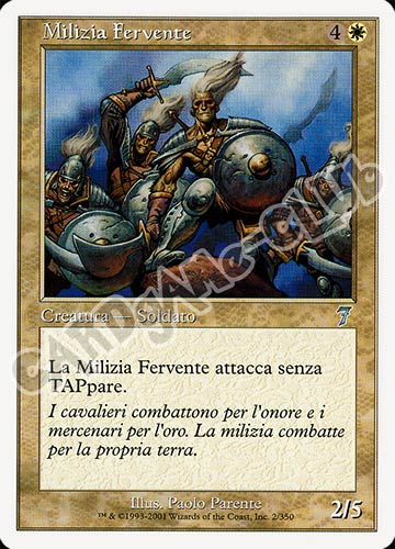 002 / 350 Milizia Fervente non comune (IT) -NEAR MINT-