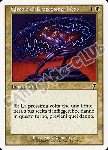 006 / 350 Circolo di Protezione: Nero comune (IT) -NEAR MINT-