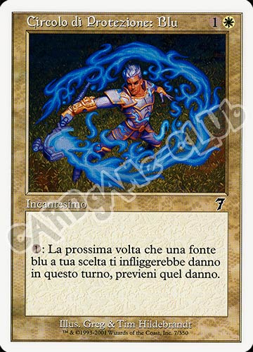 007 / 350 Circolo di Protezione: Blu comune (IT) -NEAR MINT-