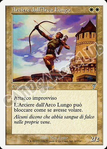 026 / 350 Arciere dall'Arco Lungo non comune (IT) -NEAR MINT-