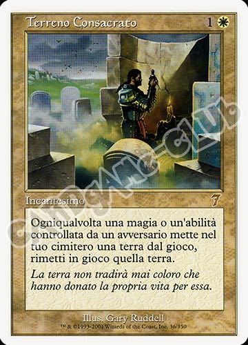036 / 350 Terreno Consacrato rara (IT) -NEAR MINT-