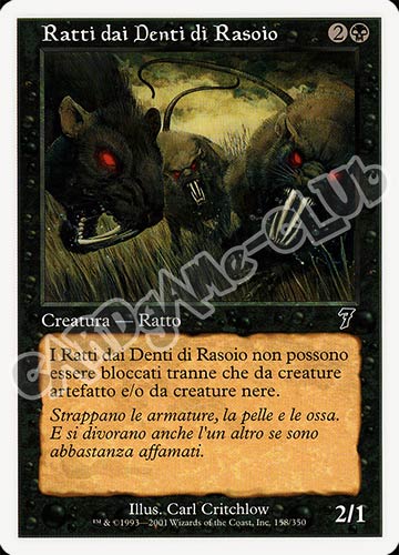 158 / 350 Ratti dai Denti di Rasoio comune (IT) -NEAR MINT-