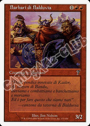 173 / 350 Barbari di Balduvia comune (IT) -NEAR MINT-