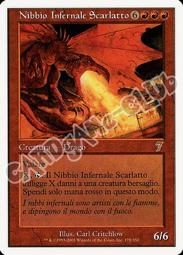 178 / 350 Nibbio Infernale Scarlatto rara (IT) -NEAR MINT-