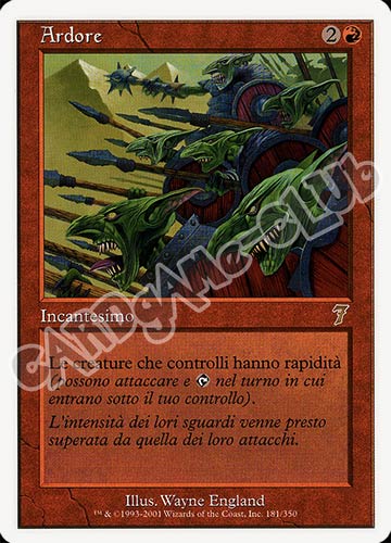181 / 350 Ardore rara (IT) -NEAR MINT-