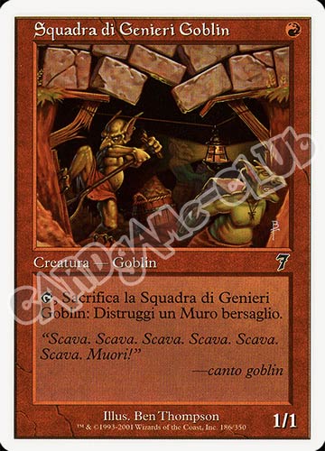 186 / 350 Squadra di Genieri Goblin comune (IT) -NEAR MINT-