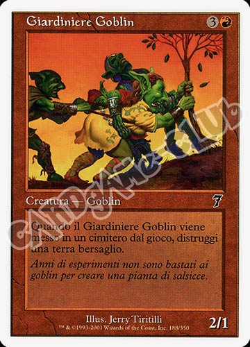 188 / 350 Giardiniere Goblin comune (IT) -NEAR MINT-