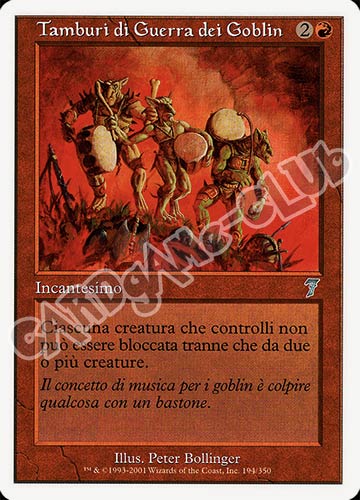 194 / 350 Tamburi da Guerra dei Goblin non comune (IT) -NEAR MINT-