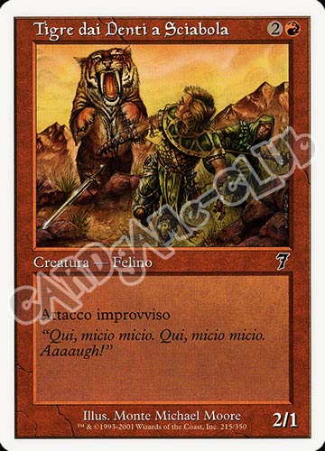 215 / 350 Tigre dai Denti a Sciabola comune (IT) -NEAR MINT-