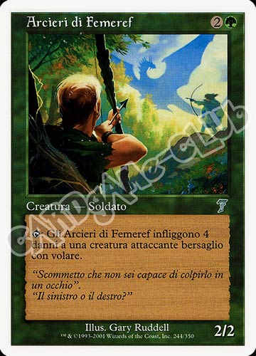 244 / 350 Arcieri di Femeref non comune (IT) -NEAR MINT-