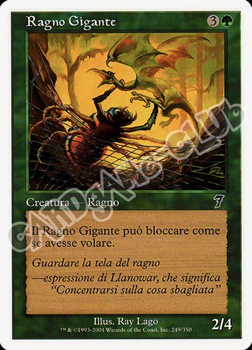 249 / 350 Ragno Gigante comune (IT) -NEAR MINT-