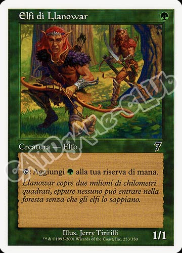 253 / 350 Elfi di Llanowar comune (IT) -NEAR MINT-