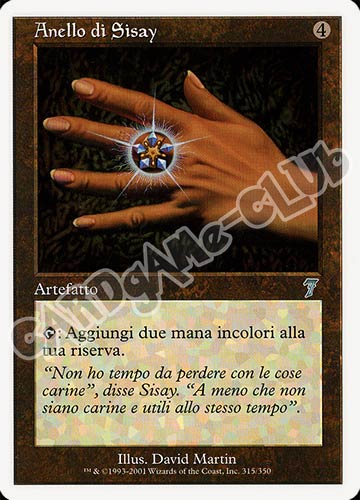 315 / 350 Anello di Sisay non comune (IT) -NEAR MINT-