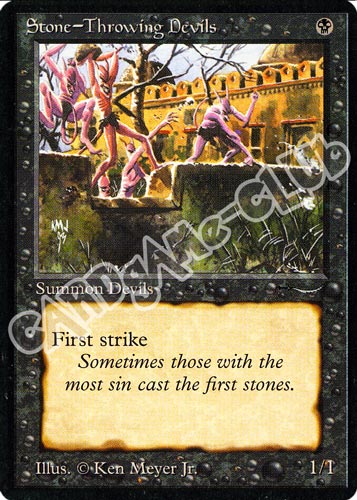 Stone-Throwing Devils (Mana Nero) comune (EN)