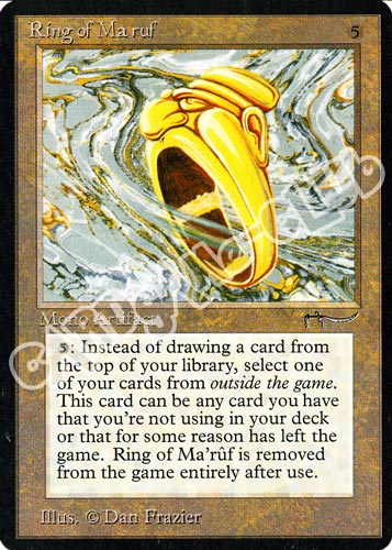 Ring of Ma'ruf non comune (EN) -NEAR MINT-