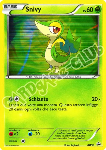 BW01 Snivy rara foil (IT) -NEAR MINT-