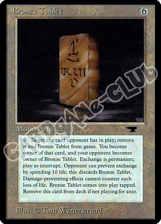 Bronze Tablet non comune (EN) -NEAR MINT-