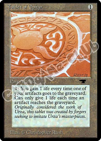 Tablet of Epityr comune (EN) -NEAR MINT-