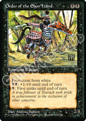 Order of the Ebon Hand comune (EN) -NEAR MINT-