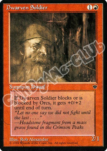 Dwarven Soldier comune (EN) -NEAR MINT-