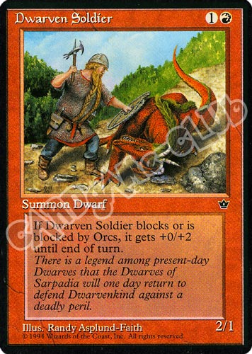 Dwarven Soldier comune (EN) -NEAR MINT-