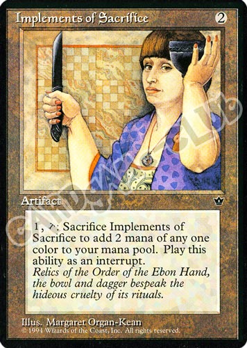 Implements of Sacrifice rara (EN) -NEAR MINT-