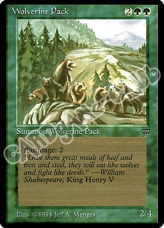 Wolverine Pack comune (EN) -NEAR MINT-