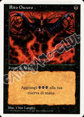 Rito Oscuro comune (IT) -NEAR MINT-