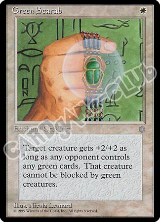 Green Scarab non comune (EN) -NEAR MINT-