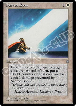 Sacred Boon non comune (EN) -NEAR MINT-