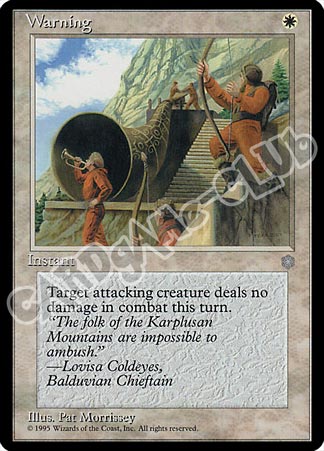 Warning comune (EN) -NEAR MINT-