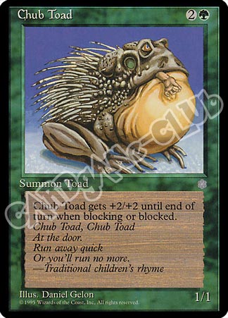 Chub Toad comune (EN) -NEAR MINT-