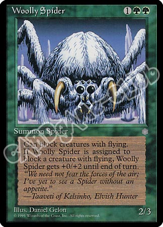 Woolly Spider comune (EN) -NEAR MINT-