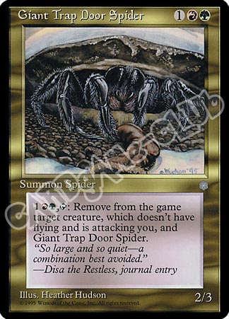 Giant Trap Door Spider non comune (EN) -NEAR MINT-