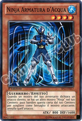 SP13-IT017 Ninja Armatura d'Acqua comune 1a edizione (IT) -NEAR MINT-