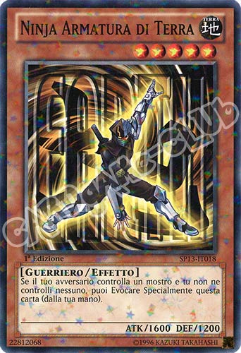 SP13-IT018 Ninja Armatura di Terra comune starfoil 1a edizione (IT) -NEAR MINT-