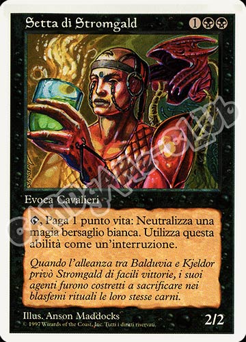 Setta di Stromgald rara (IT) -NEAR MINT-