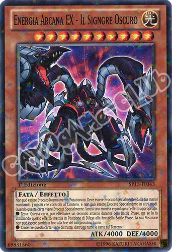 SP13-IT043 Energia Arcana EX-Il Signore Oscuro comune starfoil 1a edizione (IT) -NEAR MINT-