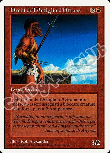 Orchi dell'Artiglio di Ottone comune (IT) -NEAR MINT-