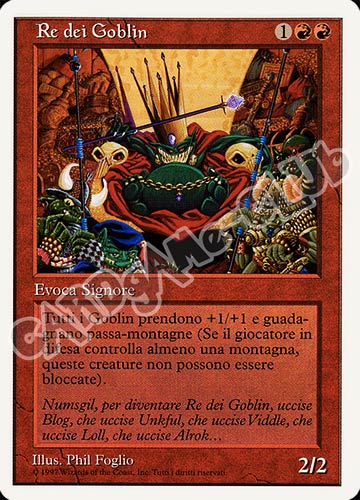 Re dei Goblin rara (IT) -NEAR MINT-
