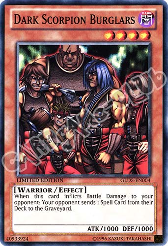 GLD5-EN004 Dark Scorpion - Burglars comune Limited Edition (EN) -NEAR MINT-