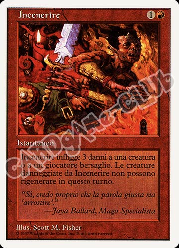 Incenerire non comune (IT) -NEAR MINT-