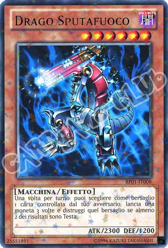 BP01-IT008 Drago Sputafuoco rara starfoil Unlimited (IT)  -GOOD-