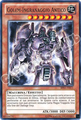 BP01-IT011 Golem-Ingranaggio Antico rara Unlimited (IT) -NEAR MINT-
