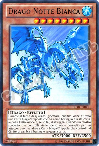 BP01-IT016 Drago Notte Bianca rara Unlimited (IT) -GOOD-