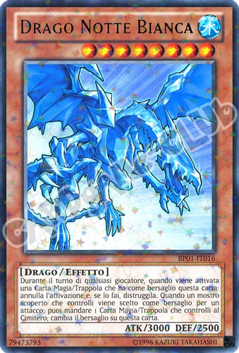 BP01-IT016 Drago Notte Bianca rara starfoil Unlimited (IT) -GOOD-