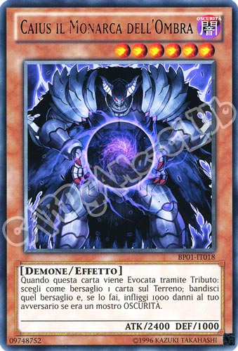 BP01-IT018 Caius il Monarca dell'Ombra rara Unlimited (IT) -NEAR MINT-