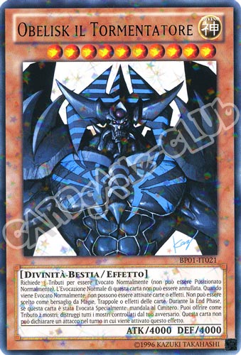 BP01-IT021 Obelisk il Tormentatore rara starfoil Unlimited (IT) -GOOD-
